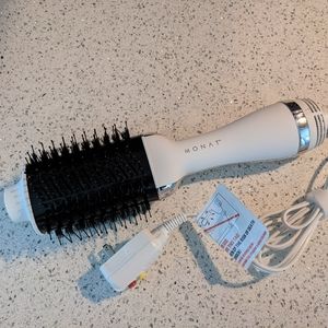 Hair dryer/volumizing hot air brush combo